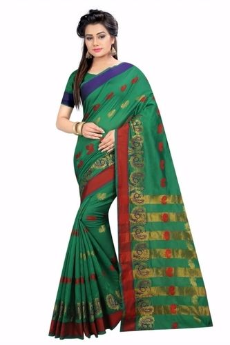 Green Fancy Womens Saree