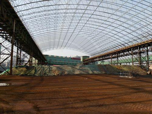 Steel Space Frame For Coal Shed