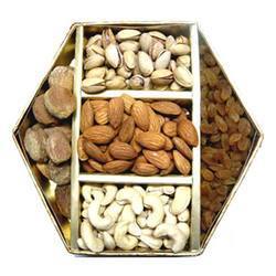 Dry Fruit Boxes - Premium Quality Wood, Elegant Design, Durable Finish, Easy Carrying