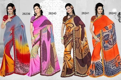 Weight Less Spray Print Saree