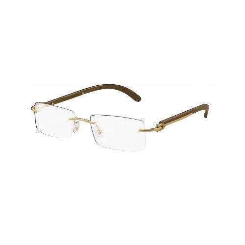 Metal Wood And Gold Spectacles Frame