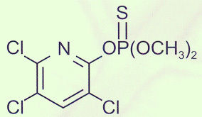 O,O- dimethyl O-3,5,6 - trichloro - 2 - pyridyl phosphorothioate