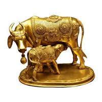 Brass Cow Statue