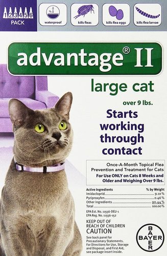 Round Bayer Advantage Ii Flea Control Treatment For Cats at Best