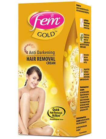 Fem Anti-Darkening Hair Removal Cream (Gold)