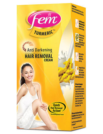 Fem Anti-Darkening Hair Removal Cream (Turmeric)