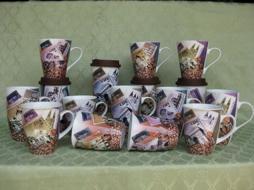 Painted Castle Ceramic Mugs Design: Innovate