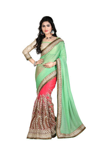 Designer Banarasi Festive Silk Saree (Red) in Pune at best price by Agarwal  Creation Fashions Pvt Ltd - Justdial