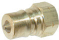 Black Brass Double Shut Off Hydraulic Plug