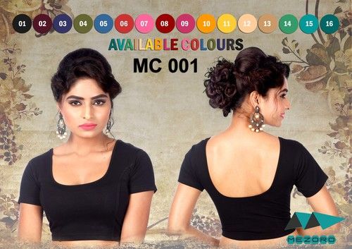 All Colours Ladies Plain Readymade Designer Blouses