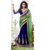 Party Fever Blue Green Saree