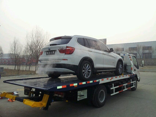 Flatbed Road Wrecker Tow Truck