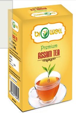 Biowell Premium Assam Tea - Handpicked Tender Leaves, Unique Aroma and Flavor Experience, Rich Color and Strength