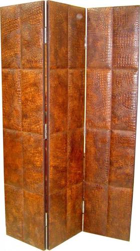 Croco Embossed Leather Screen