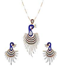 Peacock Pendant Set