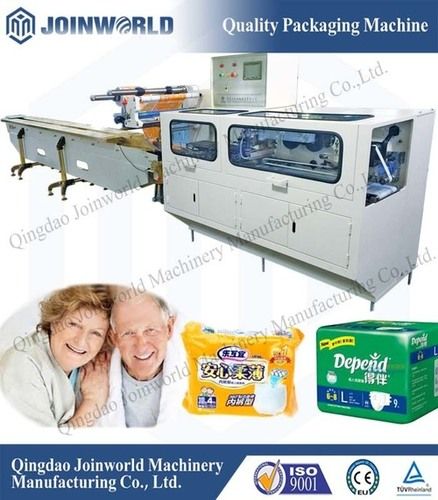 Stainless Steel Automatic Adult Diaper Packaging Machine With Plc Control System