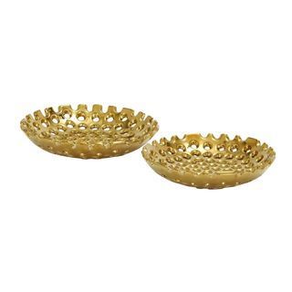 Golden Brass Plate Jalidar