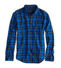 Casual Cotton Plaid Full Sleeves Classic Collar Mens Breathable Shirts