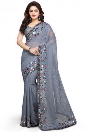 Embroidered Saree