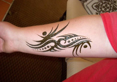 Attractive Heena Tattoos By Gazelle Promotion