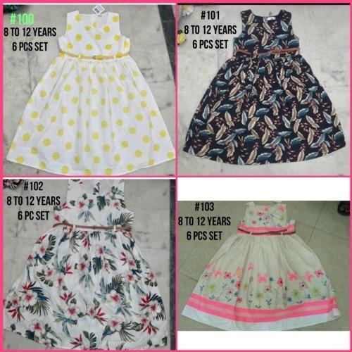 Girls Cotton Frock - Premium Quality Cotton Fabric , Soft and Comfortable Fit for Everyday Wear