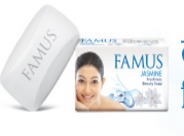Famus Jasmine Freshness Beauty Soap - 76% TFM, Instant Rich Lather & Lingering Garden Fresh Fragrance for All-Day Freshness
