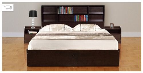 Tsukiko Queen Size Bed with Side Drawers and Storage