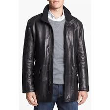 Mens Leather Long Jacket