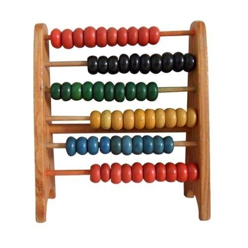 Multicolor Abacus Wooden And Plastic Beads