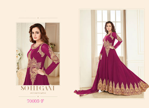 Georgette Embroidered Salwar Kameez