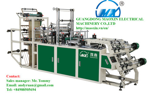 Automatic Double Decker Point Cut On Roll Bag Making Machines