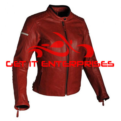 Brown Ladies Motorbike Motorcycle Racing Leather Jackets