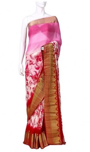 Digital Printed Georgette Saree