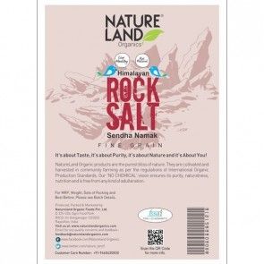 Natureland Organics Himalayan Pink Rock Salt-500 Gms