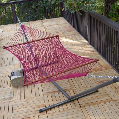 48 Inch Wide Khaki Poly Rope Hammock - Single Person Use