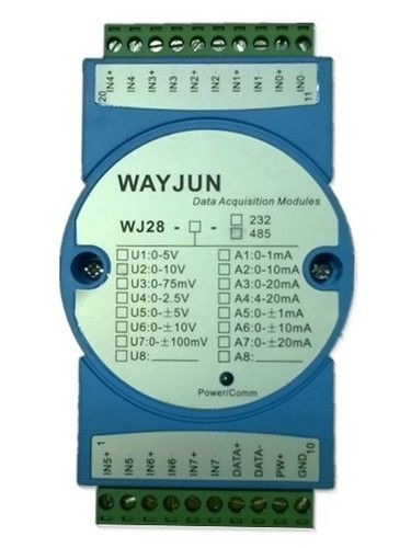 8 Channels 4-20ma To Rs485 Converter 24 Bits