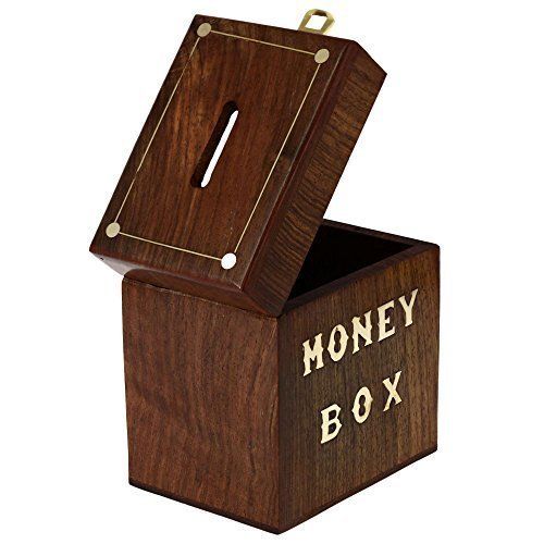 Seamless Handcrafted Wooden Money Box