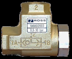 ROSS® Shuttle Valves 19 Series - Self-Actuating Poppet Design, 1/8" to 3/8" Port Sizes, Enhanced Efficiency & Durability