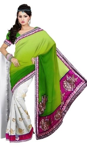 Ladies Designer Georgette Sarees Bust Size: Can Be Customised (Blouse) Inch (In)