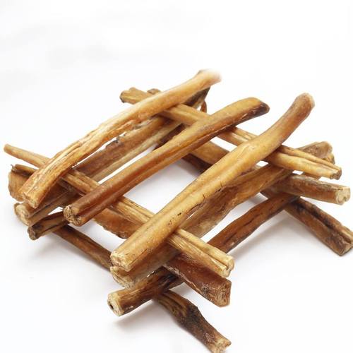 Bully Sticks - Premium Quality 100% Digestible Dog Treats, 10% Fat, 40% Moisture, Brown Color, Naturally Promotes Healthy Digestion