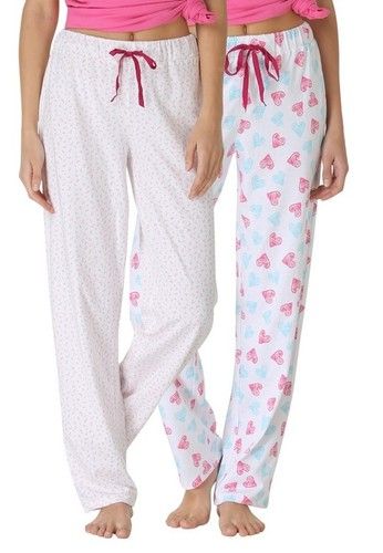 Floral And Heart Print Pyjamas