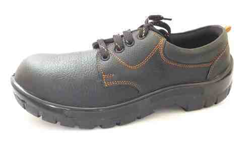 Pu Sole Leather Safety Shoe