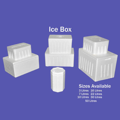 Thermocol Ice Box - Premium Quality White Insulated Cooler, Available in 3 to 50 Litres Capacity