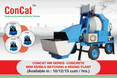 Concat RM Series Concrete Mini Mobile Batching And Mixing Plant