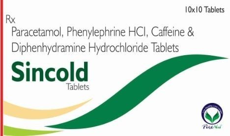 Paracetamol Phenylephrine And Caffeine Tablets