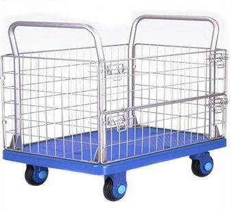 Strong Plastic Transport Trolley With Mesh 300Kg