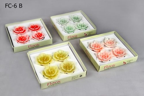 4pcs Colored Floating Candle