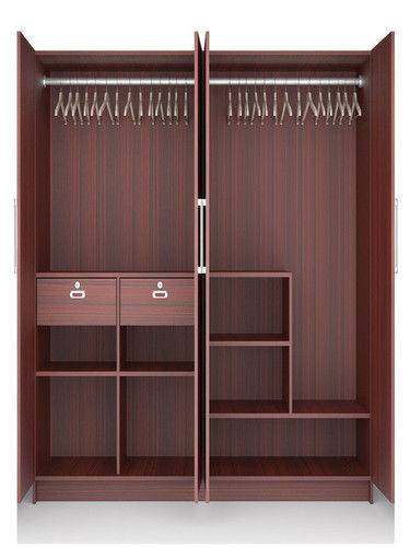 Wooden Four Door Wardrobe