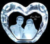 Photo Frame Big Heart Ice Burg 2D Crystal