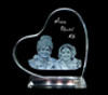 Photo Frame Big Heart Wide Crystal